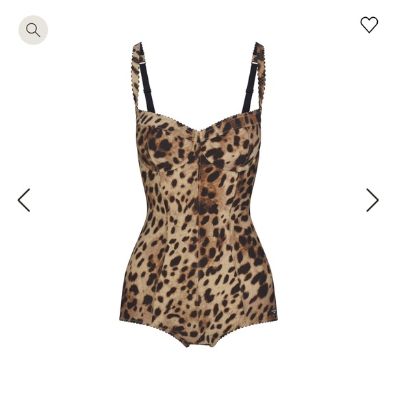 SOLD 🐆 NWT Dolce&Gabbana X Skims Body Bodysuit Size M 🐆 - Picture 2 of 9